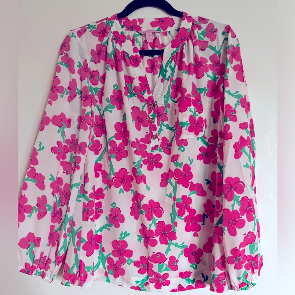 Floral Long Sleeve Lilly Pulitzer Blouse